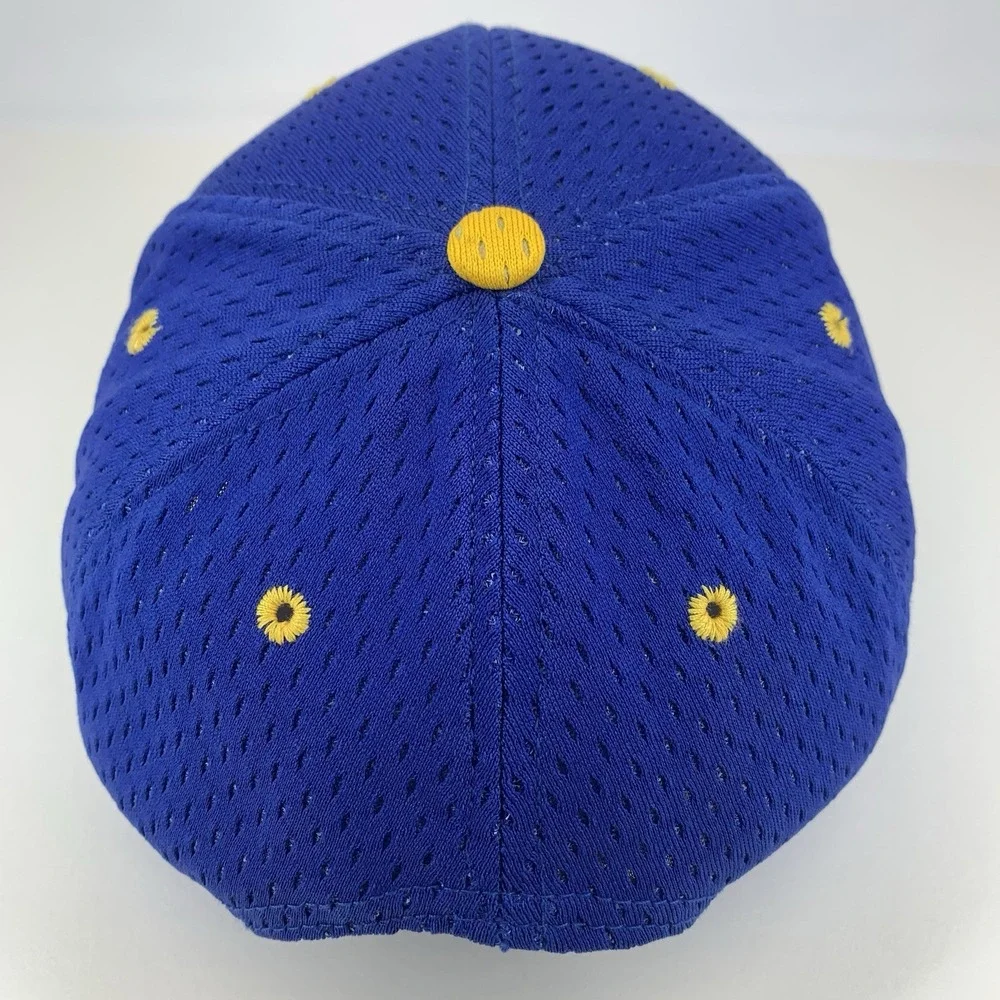 SM High School Hat Blue Gold M-L Adjustable Snapback Baseball Cap Vintage DeLong